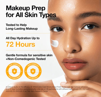 Anua Zero-Cast Moisturising Finish Sunscreen SPF 50+ PA++++